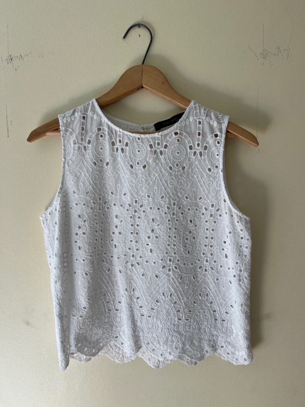 Zara Eyelet Top